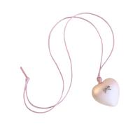 RGYBAO Dopamine Color Bowknot Heart Pendant Necklace Handmade Adjustable Neckchain for Women Girls Unique and Trendy Jewelry