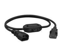 RGYBAO Duty C13 C14 Power Extension Cable with Switches Replacement Part Perfect for Workstations Data Centers Labs Power Cable