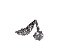RGYBAO Elegant Wing Alloy Ear Bone Nails With Rhinestones Stone Cartilage Studs Earring For Women Fashion Jewelry Accessories