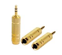 RGYBAO Headphone Adapters 3.5mm (1/8inch) Male to 6.35mm(1/4inch) Female Adapter Converters for Guitar Amplifiers
