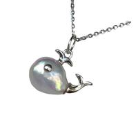 RGYBAO Modern Oceanics Alloy Necklace with Adjustable Length for Comfortable Fit During Work Event or Social Gatherings Party Accessory Whale Pendant