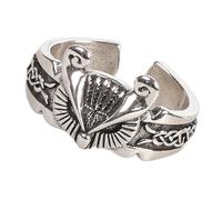 RGYBAO Mystical Owl Statement Rings Copper Construction Retro Punk Jewelry Finger Accessories Perfect for Stacking Adjustable Owl Rings