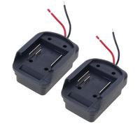 RGYBAO Of 2 Adapter Power Tool Accessories for 18V 21V Battery Adapter with Wire Connector Dock Power Connector Battery Discharge Port
