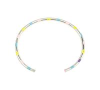RGYBAO Opening Secure Wear Copper Jewelry Piece Wrist Chain Bangle for Travel and Use Flexible Half Open Jewelry