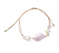 RGYBAO Sea Theme Ceramic Star Fish Conch Braided Bracelet Lightweight Handchain Jewelry For Women Party Daily Wear Accessory
