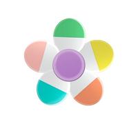 RGYBAO Stress Relief Spinner Highlighter Pen 5 Color Fluorescent Highlighter Marker Pen for Note Taking Color Coding Journaling