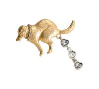 RGYBAO Unique Dog Poop Brooch Funny Design Lapel Pin for Parties and Daily Wear Adds Humor and Styles to Your Outfits