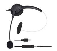 RGYBAO USB Computer Headsets With Microphone For Laptop PC 3.5mm Corded Stereo Call Center Headsets With Microphone Noise Cancel Noise Canceling Headset