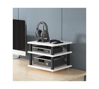 RGZFYH HIFI Stand AV Component Entertainment Stand Desktop Media Audio Tower HiFi Rack Open Stereo Component Cabinet Wooden Game Console Storage Shelf for Home Living room(Wei,3 Tier)