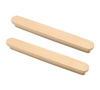 RGZFYH Pulls 2 Pack Natural Wooden Drawer Pulls Classic Antique Cabinet Knob Handles for Furniture, Kitchen, Dresser, Wardrobe, Door, Office Tiradores(Beech Color,192mm)