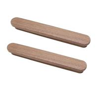RGZFYH Pulls 2 Pack Natural Wooden Drawer Pulls Classic Antique Cabinet Knob Handles for Furniture, Kitchen, Dresser, Wardrobe, Door, Office Tiradores(Walnut Color,128mm)