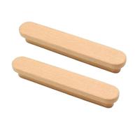RGZFYH Pulls 2 Pack Natural Wooden Drawer Pulls Classic Antique Cabinet Knob Handles for Furniture, Kitchen, Dresser, Wardrobe, Door, Office Tiradores(Beech Color,128mm)