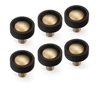 RGZFYH Pulls 6PCS Wooden Kitchen Cabinet Handles Modern Brass Furniture Hardware Drawer Pulls for Bathroom Bedroom Living Cabinets Tiradores(Knob)