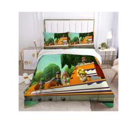 (RH-000015, 260*220cm three-piece set) Three-piece quilt cover printed bedding 3D digital four-piece set Paw Patrol
