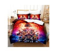 (RH-00005, 135*200cm two-piece set) Stranger Things three-piece 3D digital printed quilt cover and pillowcase set