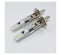 RH-HPC Headlights 1pair H1 Headlight Car Light Super Bright H1 LED Car Headlight LED H1 Bulbs 12V-24V White 6000k Automobiles Bulbs Fog Lamp (Socket Type : H1)