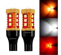 RH-HPC led headlights 2pcs 921 912 T15 W16W WY16W 1000LM 3030 LED Auto Tail Brake Bulb Car Backup Reverse Light Tail Lamp Turn Signals Red White Amber led bulb (Emitting Color : Yellow)