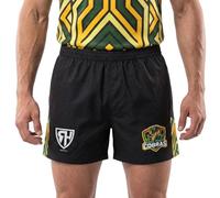RH MMVII Mens Rugby Training Match Shorts with Zip Pockets, Gym, Men Training Sports Short with Phone Pocket (UK, Alpha, 3XL, Regular, Regular, Cape Town Cobras)