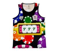 RH MMVII Mens Summer Beach Vest Singlet Taiaha Fighting Maoris Patagonia Gauchos Osaka Super Sumos Long Bay Lions Bondi Beach Marlins (UK, Alpha, L, Regular, Regular, Jokers)