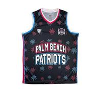 RH MMVII Summer Beach Rugby Basketball Vest Singlet Taiaha Fighting Maoris Patagonia Gauchos Osaka Super Sumos Long Bay Lions Bondi Beach Marlins (UK, Alpha, 4XL, Regular, Regular, Patriots)