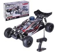 RH1007 1/10 Scale High-Speed Nitro-Powered Remote Control Car, 2.4G 4WD Off-Road RC Truck with FS-FT Controller & 2-Speed Gearbox, 60KM/H Racing Toys for Enthusiasts