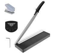 RHAIQBVC Efficient Paper Cutter Precision Paper Trimmer 10 Sheet Capacity Papers Trimmer with Corner Rounder and Hole Punch for Home Office School Crafting 14.53 x 5.04 x 2.44 in