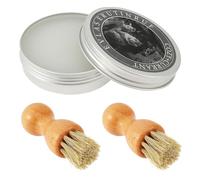 RHAIQBVC Furniture Repair Salve Natural Leather Salve and 2 Wood Brushes Multifunctional Leather Conditioner Restorer and Polish Fix Protect Your Leather Pieces and Wood Furniture