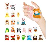 RHAIQBVC Soft Mini Animal Plush Toy Set 24 Pcs Mini Plush Toy for Kids Party Favors Goodie Bag Fillers Carnival Prizes Box Classroom Rewards