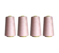 Rhapsew Overlocking Thread Cones - 4 x 5000m | Strong Polyester Thread for Overlock & Sewing Machines | Multicolour, Red, Blue, White, Black | Tailoring & Dressmaking (A2)