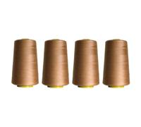 Rhapsew Overlocking Thread Cones - 4 x 5000m | Strong Polyester Thread for Overlock & Sewing Machines | Multicolour, Red, Blue, White, Black | Tailoring & Dressmaking (A131)