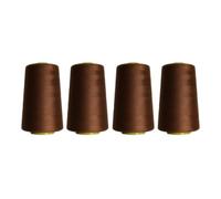 Rhapsew Overlocking Thread Cones - 4 x 5000m | Strong Polyester Thread for Overlock & Sewing Machines | Multicolour, Red, Blue, White, Black | Tailoring & Dressmaking (A111)