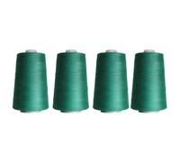 Rhapsew Overlocking Thread Cones - 4 x 5000m | Strong Polyester Thread for Overlock & Sewing Machines | Multicolour, Red, Blue, White, Black | Tailoring & Dressmaking (A30)