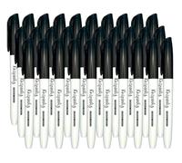 Rhapsody 30 x Permanent Markers Fine Point Black Ink (Fine Point Black Ink, 30)