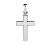 RHAPSODY 950 Platinum Cross Pendant Necklace for Women Plain Stamped Jewellery Gift for Girlfriend Wife Mother Christmas Gift Metal Wt. 2.59 Grams