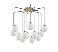 Rhapsody Indoor Cluster Ceiling Pendant Lamp 12 Lights Black G9 Netlighting Black One Size