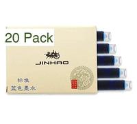 Rhapsody Jinhao x750 Fountain Pen 0.5mm Medium-Fine Nib Ink Pens (20pk-BLUE-Cartridges)