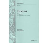 Rhapsody, op.53 - Fragment from Goethe's 'Winter Journey in the Harz Mountains' - Breitkopf Urtext - alto, men's choir and orchestra - vocal/piano score - (EB 6072)