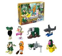 Rhavtek Tung Tung Tung Sahur Building Blocks Toy Interesting Figures Educational Toys Decorative Assembling Toys Weird Stuff Collectible for Role Playing Activities & Creative Gaming Time