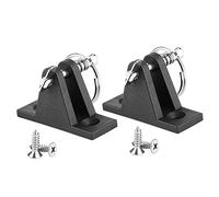 Rhawuy Bimini Deck Hinge with Quick Release Pin | Marine Grade Steel & Plastic Long - Lasting | Kayak Canopy/Boat Awning/Dinghy Fitting | Simple Install with Mounting Screws