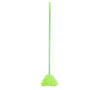 Rhawuy Extendable Mop | 180° Rotatable Triangular Head for Walls/Ceilings/Floors | Adjustable 55-90cm Telescopic Handle | Super Absorbent Chenille Mop Head
