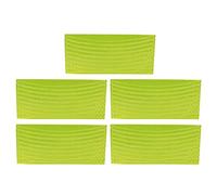 Rhawuy Mountain Cycling Reflective Stickers 5pcs Set | High Temp Enduring Rim Stripes for Disc & V Brakes | 26 Inch Wheel Security Decals/Night Riding Visibility (Yellow)