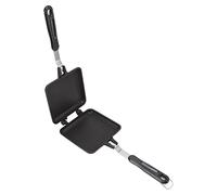 Rhawuy Removable Panini Pan Double Sided | Nonstick Aluminum Alloy for Easy Rinse | Flat Bottom Panini Maker for Breakfast/Lunch/Dinner | Heat Proof Handle