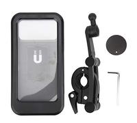 Rhawuy Weatherproof Cycling Device Mount | 360° Adjustable Attachment Holder for Biking Navigation | Folding Bracket for Brand - A Brand - B 6.5" Devices | Handlebar Mount with Charging