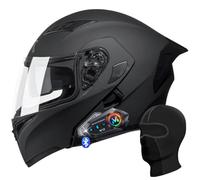 RHBDDHV Modular Motorcycle Helmet ECE Approved Flip-up Motorbike Helmet with Dual Visor and Bluetooth Dual Speakers for Adults Men Women, Lightweight Modular Helmet Touring
