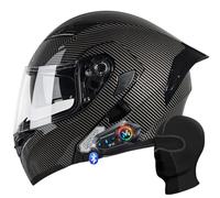 RHBDDHV Modular Motorcycle Helmet ECE Approved Flip-up Motorbike Helmet with Dual Visor and Bluetooth Dual Speakers for Adults Men Women, Lightweight Modular Helmet Touring