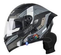 RHBDDHV Modular Motorcycle Helmet ECE Approved Flip-up Motorbike Helmet with Dual Visor and Bluetooth Dual Speakers for Adults Men Women, Lightweight Modular Helmet Touring