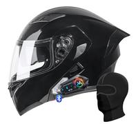 RHBDDHV Modular Motorcycle Helmet ECE Approved Flip-up Motorbike Helmet with Dual Visor and Bluetooth Dual Speakers for Adults Men Women, Lightweight Modular Helmet Touring