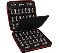 RHCOM Miniature Storage Sturdy Carrying Figure Case with 48 Slot Figurine Minature,Compatible with Warhammer 40k, Dungeons & Dragons and More (Black)