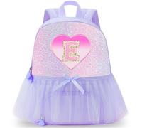 RHCPFOVR Personalized Monogram Dance Bags for Girls - 3-6 Years Kids Cute Ballet Backpack with Separate Shoe Compartment Initial Bags Girls Gifts Letter Purple E