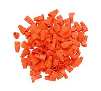 RHCXCYTJ RJ45 Strain Relief Boots RJ45 Boots Plastic Network Wire,100 PCS CAT5,CAT5E,CAT6 Plastic Ethernet Network Cable Strain Relief Boot (Orange)